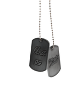 Stainless Steel “Mayday Awaits”  Dog Tags